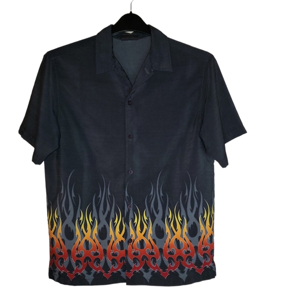 Xtreme Gear flame button up shirt - Picture 1 of 3